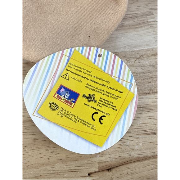 2012 Large 14" Tom and Jerry Plush Toy Factory Warner Bros New With Tags Jerry - Picture 7 of 7